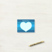 Post-it® Icône Coeur plat (Sur un bureau)