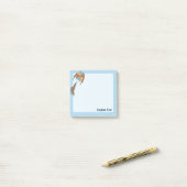 Post-it® Icône de cerf-volant bleu clair (Sur un bureau)