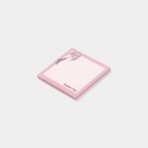 Post-it® Icône de cerf-volant rose