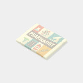 Post-it® Icône de pharmacien professionnel conçue de manièr (Incliné)