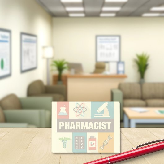 Post-it® Icône de pharmacien professionnel conçue de manièr