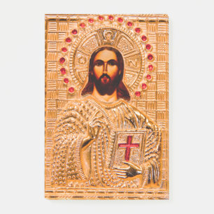Post-it® Icône dorée de Jésus-Christ