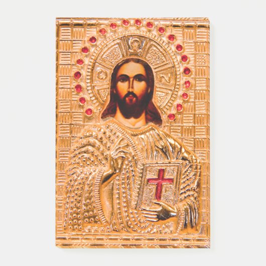 Post-it® Icône dorée de Jésus-Christ (Devant)