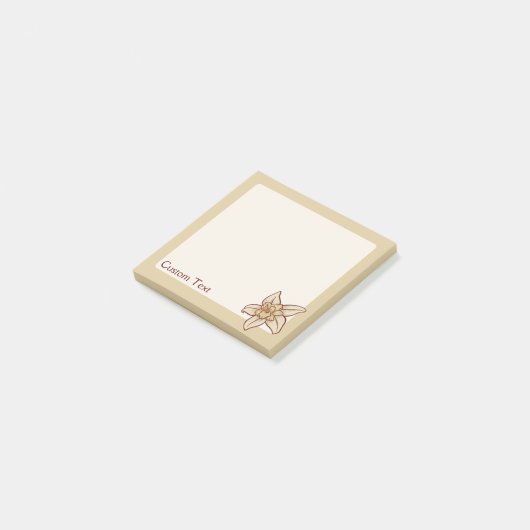 Post-it® Icône Fleur Vanille (Incliné)