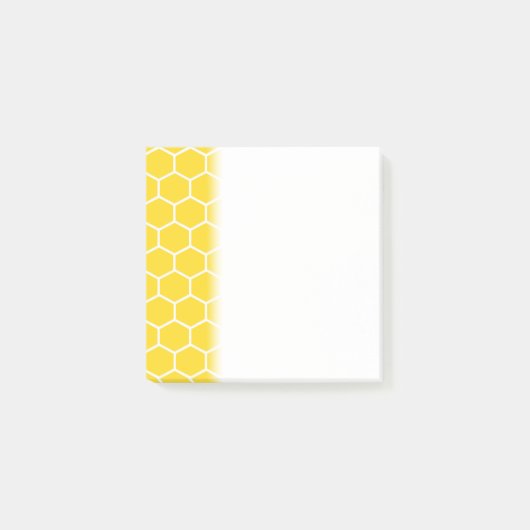 Post-it® Icône jaune Lignes blanches géométriques Bumblebee (Devant)