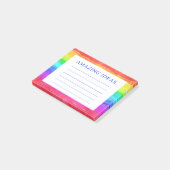 Post-it® Idées Incroyables Aquarelle Arc-en-ciel (Incliné)