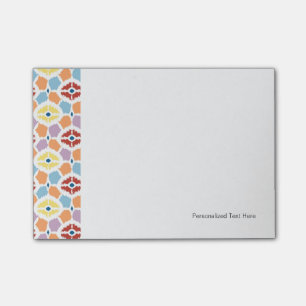 Post-it® Ikat coloré de diamants géométrique