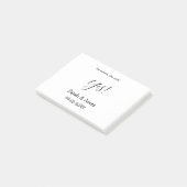 Post-it® Il a demandé elle a dit oui engagement simple mini (Incliné)