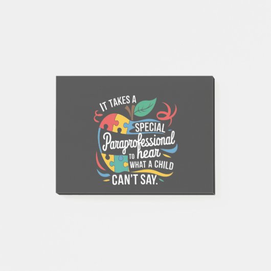 Post-it® Il faut un paraprofessionnel pour entendre ce qu'u (Devant)