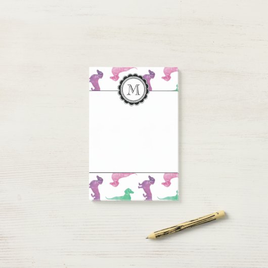 Post-it® Il pleut des teckels (Sur un bureau)