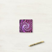 Post-it® Illusion de spirale rose et noire (Sur un bureau)