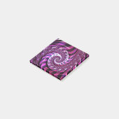 Post-it® Illusion de spirale rose et noire (Incliné)