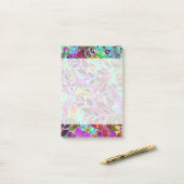 Post-it® Illustration abstraite florale de notes (Sur un bureau)