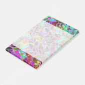 Post-it® Illustration abstraite florale de notes (Incliné)