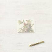 Post-it® Illustration Audubon American Robin Wildlife Bird (Sur un bureau)