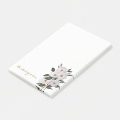 Post-it® Illustration botanique de White Roses (Incliné)