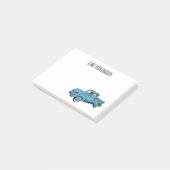 Post-it® Illustration classique de la caricature pour camio (Incliné)