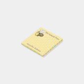 Post-it® Illustration d'abeille mignon (Incliné)