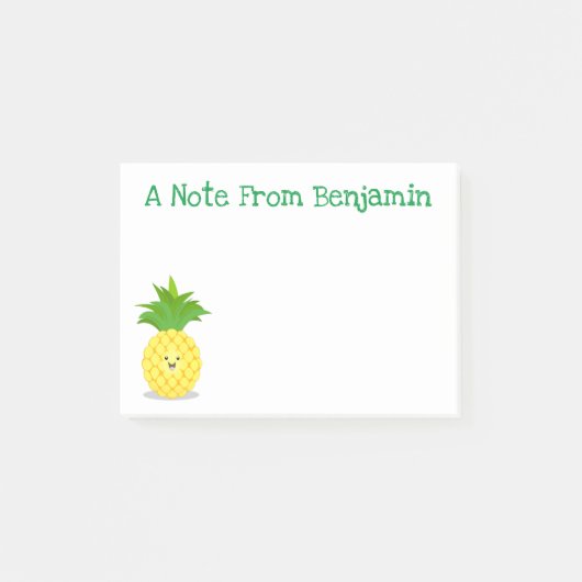 Post-it® Illustration d'ananas mignon (Devant)