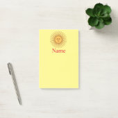 Post-it® Illustration d'art de visage de soleil Thunder_Cov (Bureau)