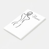 Post-it® Illustration d'art féminin Thunder_Cove (Incliné)