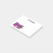 Post-it® Illustration d'aubergine (Incliné)