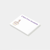 Post-it® Illustration d'autruche pour bébé à couver mignon (Incliné)