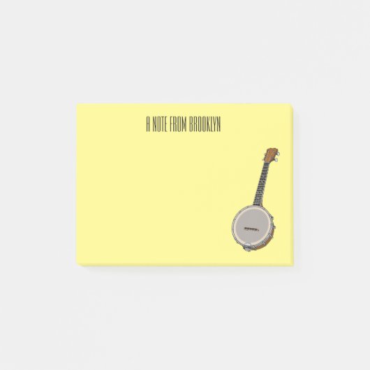 Post-it® Illustration de Banjo (Devant)