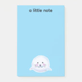 Post-it® Illustration de bébé phoque mignon et duveteux (Devant)