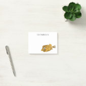 Post-it® Illustration de boxfish jaune (Bureau)