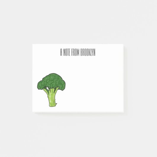 Post-it® Illustration de Broccoli (Devant)