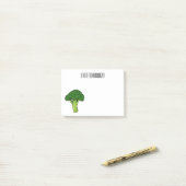 Post-it® Illustration de Broccoli (Sur un bureau)