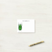 Post-it® Illustration de bug Mecynorhina torquata (Sur un bureau)