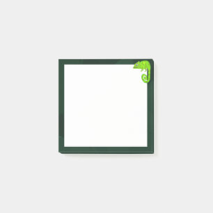 Post-it® Illustration de caméléon vert mignon Reptile tropi