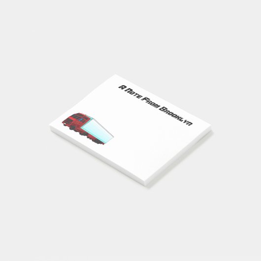 Post-it® Illustration de camion roumain (Incliné)