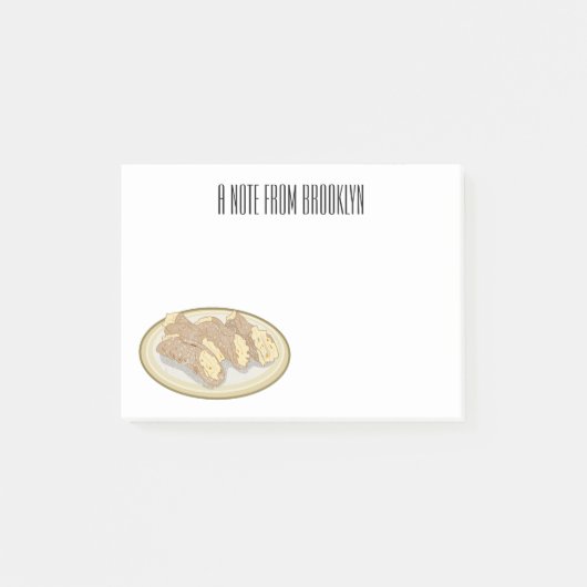 Post-it® Illustration de Cannoli (Devant)