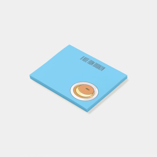 Post-it® Illustration de caramel de crème (Incliné)