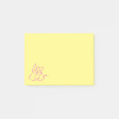 Post-it® Illustration de chat de chaton mignonne (Devant)