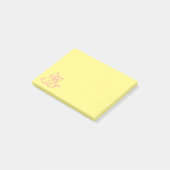 Post-it® Illustration de chat de chaton mignonne (Incliné)