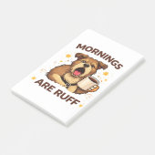 Post-it® Illustration de chien confortable (Incliné)