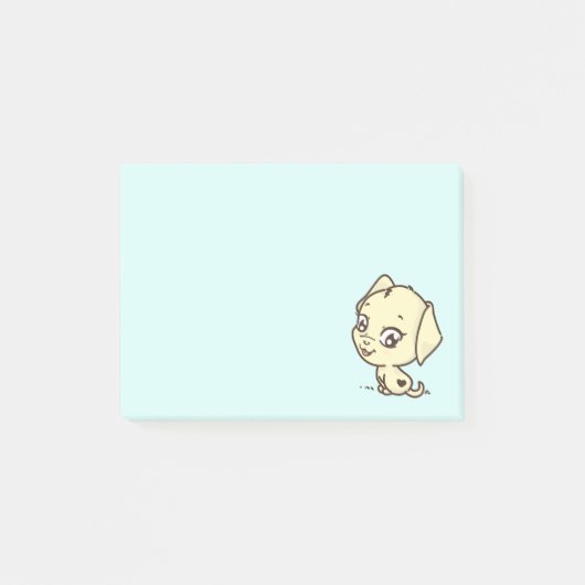 Post-it® Illustration de chien coquelicot mignon (Devant)