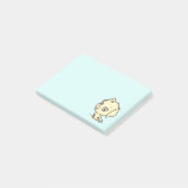 Post-it® Illustration de chien coquelicot mignon (Incliné)