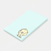 Post-it® Illustration de chien coquelicot mignon (Incliné)