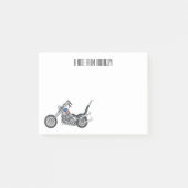 Post-it® Illustration de Chopper Motorcycle 1950 (Devant)