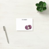 Post-it® Illustration de chou rouge (Bureau)
