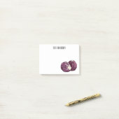 Post-it® Illustration de chou rouge (Sur un bureau)