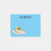 Post-it® Illustration de citron cheesecake (Devant)