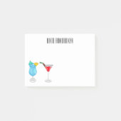 Post-it® Illustration de cocktail (Devant)