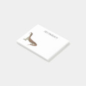 Post-it® Illustration de dessin animé de lézard monitor (Incliné)