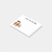 Post-it® Illustration de dessin animé de pousse-pousse en t (Incliné)